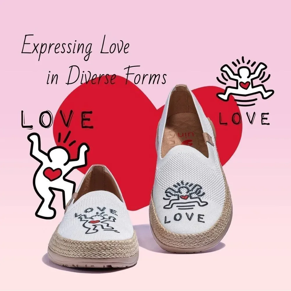UIN Women's Espadrilles Knitted Casual Shoes Marbella II (True Love 3)